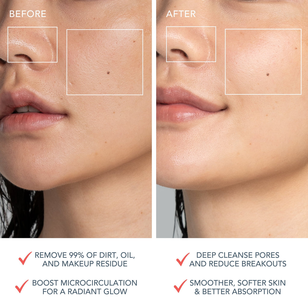 FOREO LUNA 4 Mini – Pearl Pink Silicone Facial Cleansing Brush with T-Sonic Pulsations - Coral