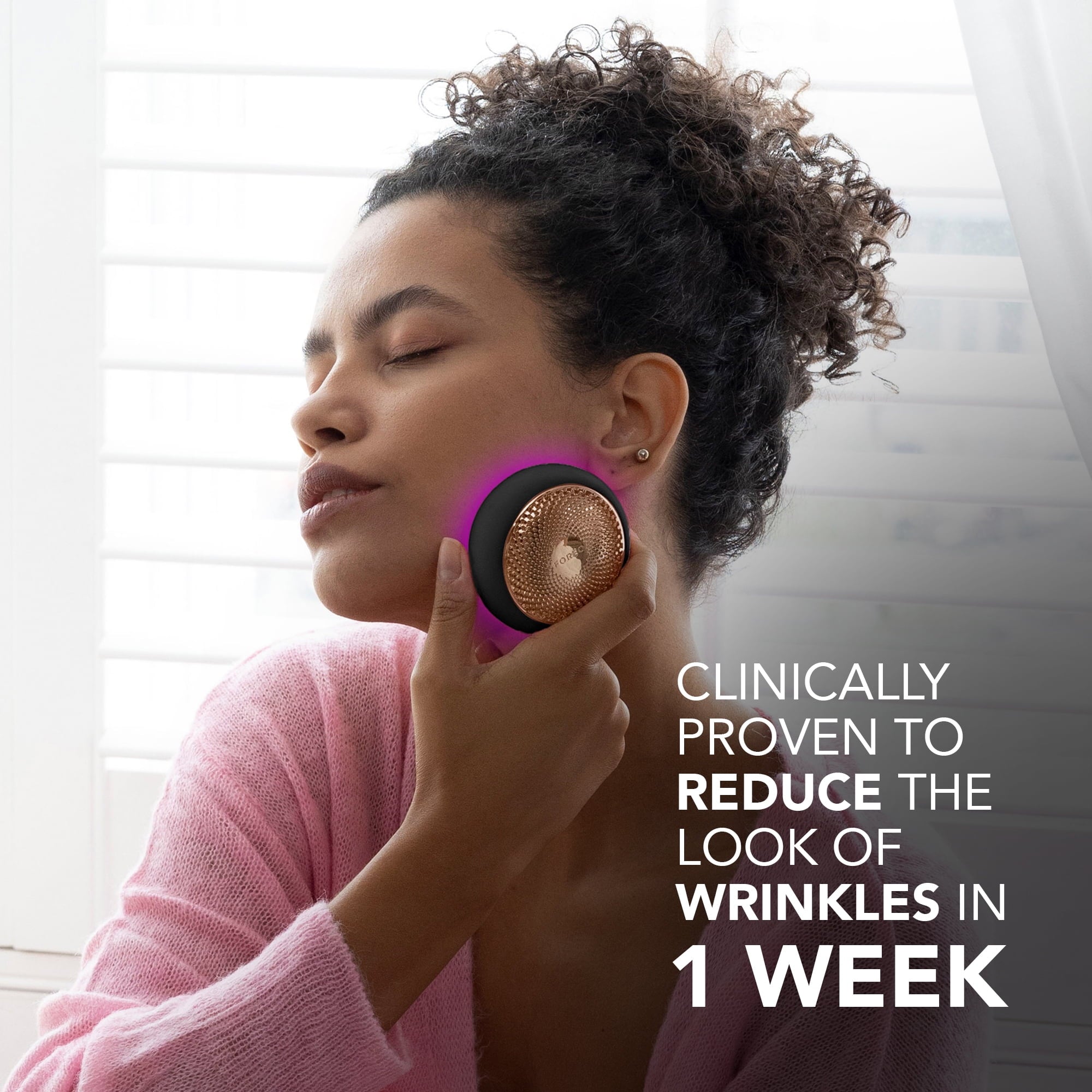 FOREO UFO 3 - LED Facial Treatment Device with T-Sonic and Mask Care Technology - Black